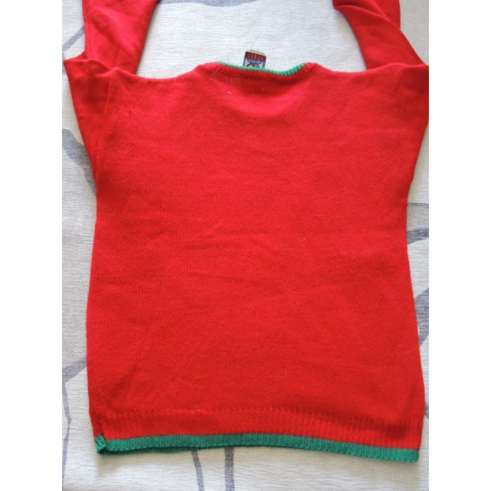 VTG Disney Minnie Mouse Christmas Sweater Cardigan – Size Large (11/12) - Picture 5 of 5